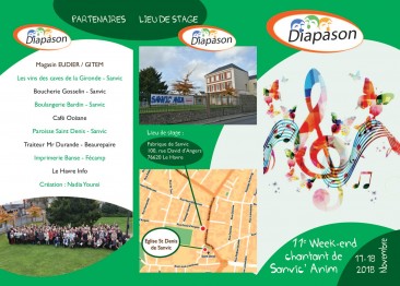 11è WEEK END CHANTANT  17 ET 18 NOVEMBRE 2018